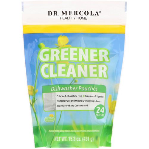 Dr. Mercola, Greener Cleaner, Dishwasher Pouches, 24 Pouches فوائد