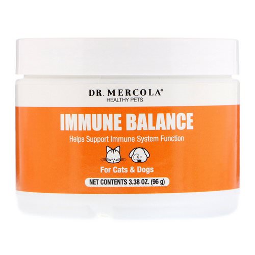 Dr. Mercola, Healthy Pets, Immune Balance, For Cats & Dogs, 3.38 oz (96 g) فوائد
