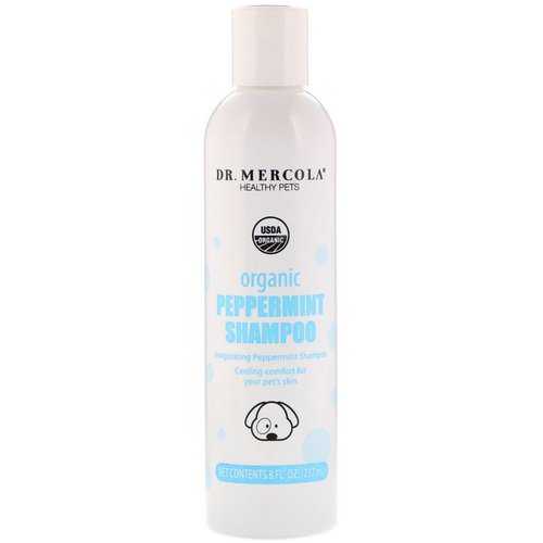 Dr. Mercola, Healthy Pets, Organic Peppermint Shampoo, for Dogs, 8 fl oz (237 ml) فوائد