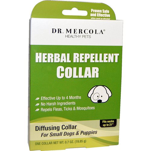 Dr. Mercola, Herbal Repellent Collar, For Small Dogs & Puppies, One Collar, 0.7 oz (19.85 g) فوائد