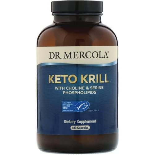 Dr. Mercola, Keto Krill with Choline & Serine Phospholipids, 180 Capsules فوائد