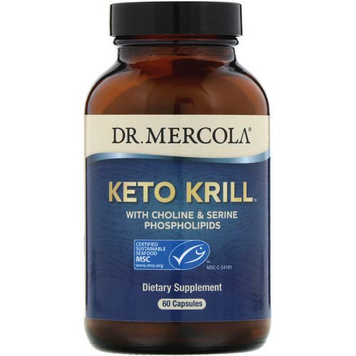 Dr. Mercola, Keto Krill with Choline & Serine Phospholipids, 60 Capsules فوائد