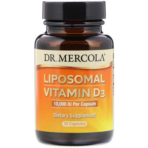 Dr. Mercola, Liposomal Vitamin D3, 10,000 IU, 30 Capsules فوائد