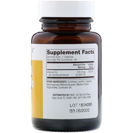 Dr. Mercola, Liposomal Vitamin D3, 5,000 IU, 30 Capsules:D3 Cholecalciferol, فيتامين D