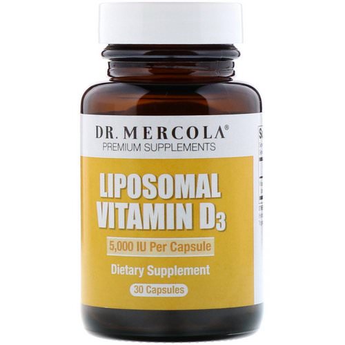 Dr. Mercola, Liposomal Vitamin D3, 5,000 IU, 30 Capsules فوائد