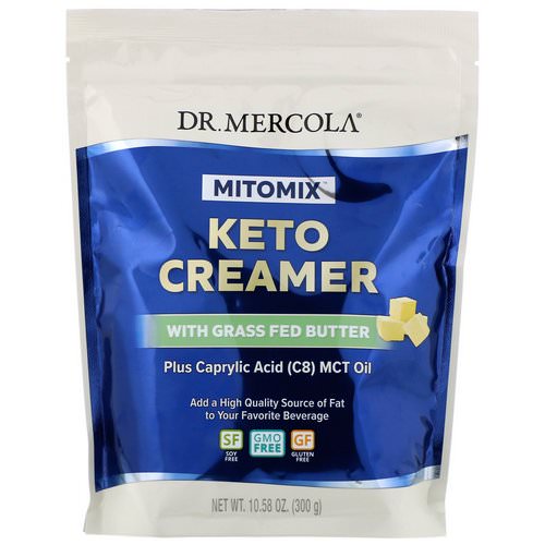 Dr. Mercola, Mitomix, Keto Creamer with Grass Fed Butter, 10.58 oz (300 g) فوائد