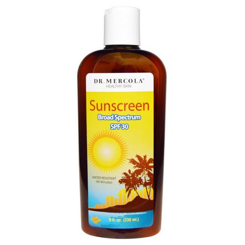 Dr. Mercola, Natural Sunscreen, SPF 30, 8 fl oz (236 ml) فوائد