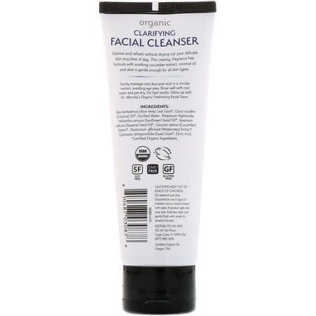 Dr. Mercola, Organic Clarifying Facial Cleanser, 4 fl oz (118 ml):المنظفات, غسل ال,جه
