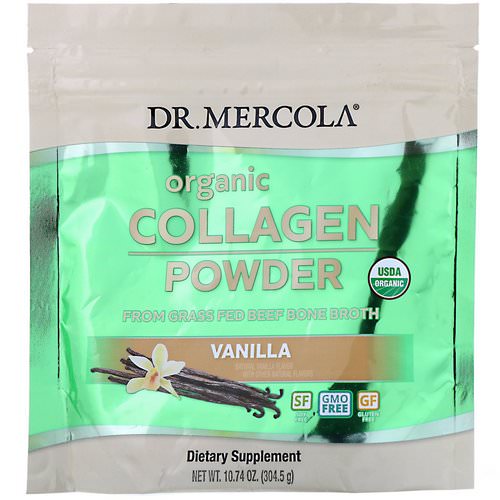 Dr. Mercola, Organic Collagen Powder, Vanilla, 10.74 oz (304.5 g) فوائد