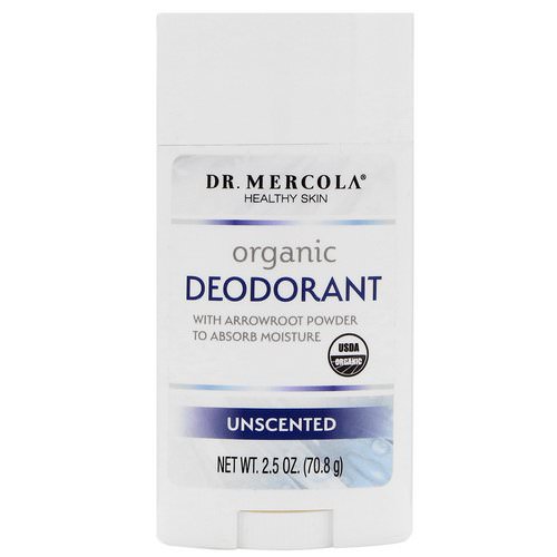 Dr. Mercola, Organic Deodorant, Unscented, 2.5 oz (70.8 g) فوائد