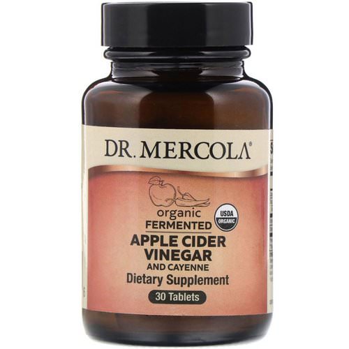 Dr. Mercola, Organic Fermented Apple Cider Vinegar and Cayenne, 30 Tablets فوائد