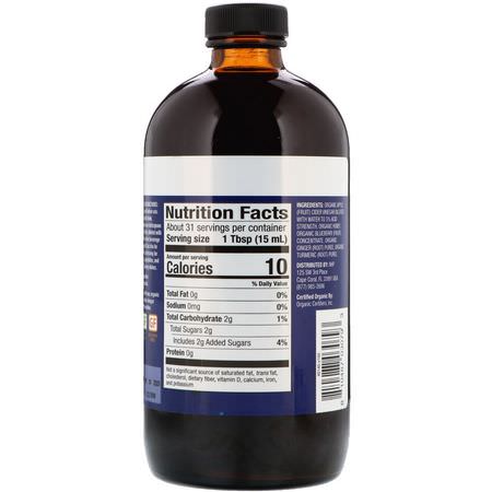 Dr. Mercola, Organic Keto Cider, Blueberry, 16 oz (473 ml):خل التفاح, ال,زن