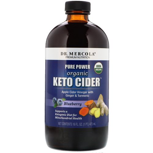 Dr. Mercola, Organic Keto Cider, Blueberry, 16 oz (473 ml) فوائد