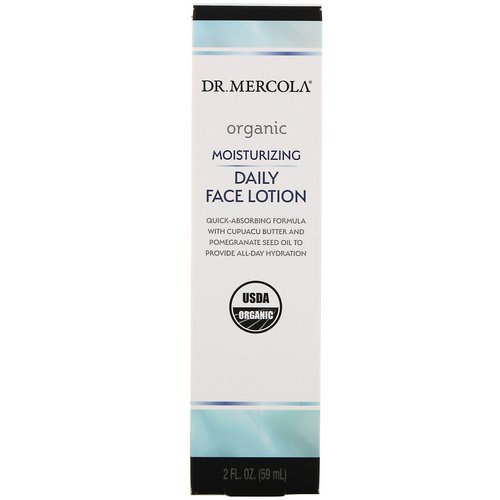 Dr. Mercola, Organic Moisturizing Daily Face Lotion, 2 fl oz (59 ml) فوائد