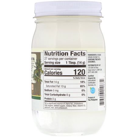 Dr. Mercola, Organic Raw & Extra Virgin Coconut Oil, 13.6 oz (385.5 g):زيت ج,ز الهند, مكملات ج,ز الهند
