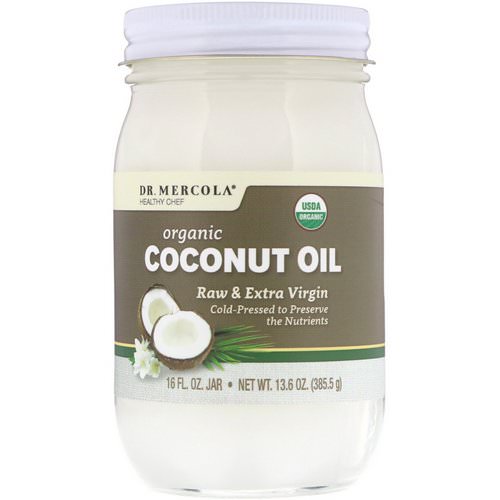 Dr. Mercola, Organic Raw & Extra Virgin Coconut Oil, 13.6 oz (385.5 g) فوائد