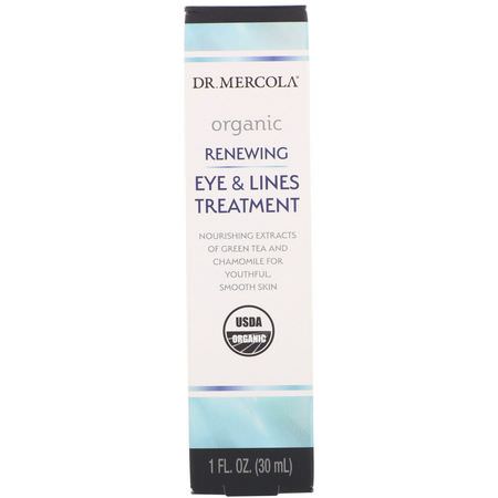 Dr. Mercola, Organic Renewing Eye & Lines Treatment, 1 fl oz (30 ml):ثبات, مكافحة الشيخ,خة