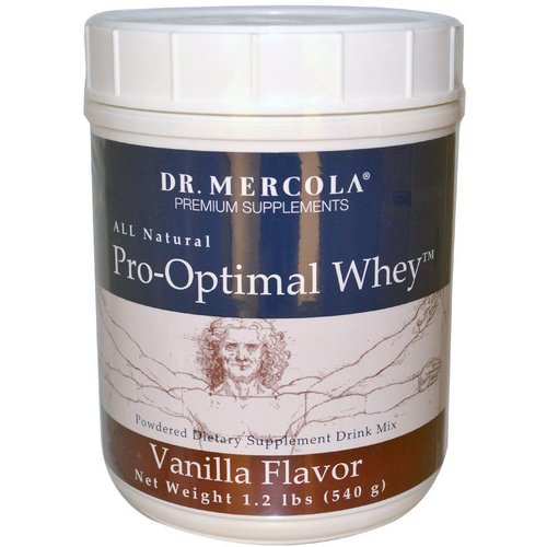 Dr. Mercola, Pro-Optimal Whey, Vanilla Flavor, 1.2 lbs (540 g) فوائد
