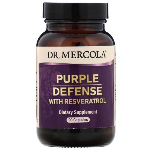Dr. Mercola, Purple Defense with Resveratrol, 90 Capsules فوائد