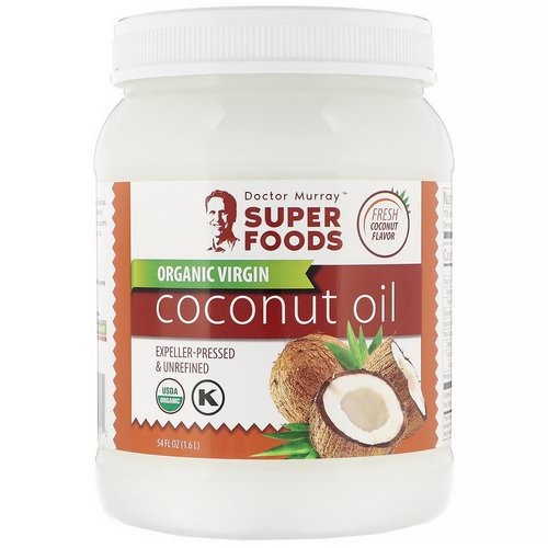 Dr. Murray's, Organic Virgin Coconut Oil, Expeller-Pressed & Unrefined, 54 fl oz (1.6 l) فوائد