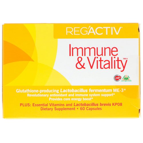 Dr. Ohhira's, Reg'Activ, Immune & Vitality, 60 Capsules فوائد