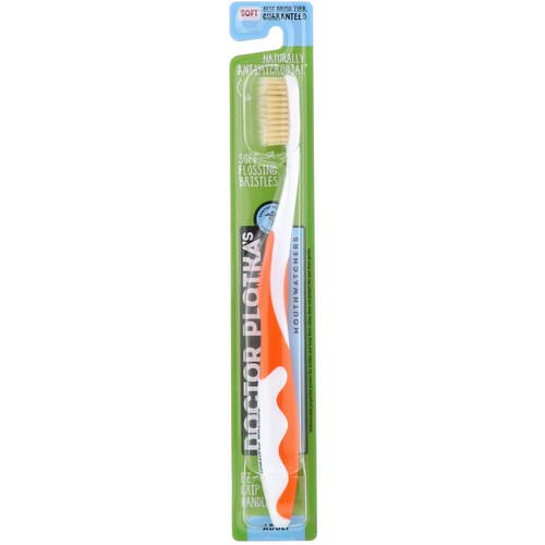 Dr. Plotka, MouthWatchers, Adult, Naturally Antimicrobial Toothbrush, Soft, Orange, 1 Toothbrush فوائد