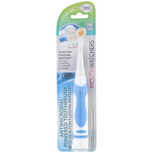 Dr. Plotka, MouthWatchers, Antimicrobial Powered Toothbrush, Soft, Blue, 1 Toothbrush فوائد