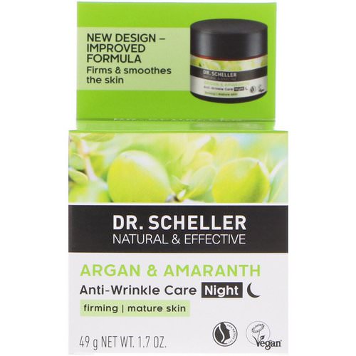 Dr. Scheller, Anti-Wrinkle Care, Night, Argan & Amaranth, 1.7 oz (49 g) فوائد