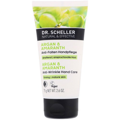 Dr. Scheller, Argan & Amaranth Anti-Wrinkle Hand Care, 2.6 oz (75 g) فوائد