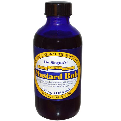 Dr. Singha's, Mustard Rub, 4 fl oz (118.4 ml) فوائد