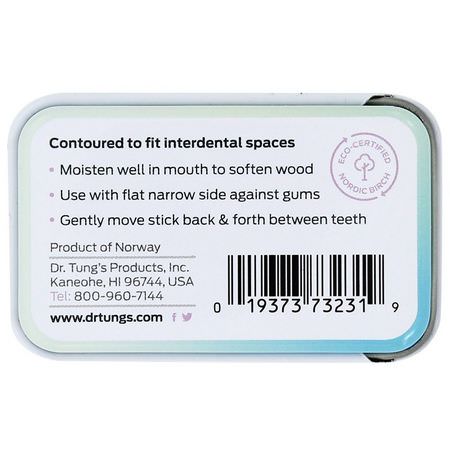 Dr. Tung's, Perio Sticks, X-Thin, 100 Sticks:اختيارات الأسنان, الأسنان