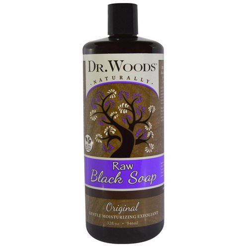 Dr. Woods, Raw Black Soap, Original, 32 fl oz (946 ml) فوائد