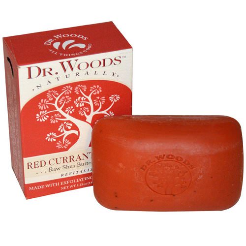 Dr. Woods, Raw Shea Butter Soap, Red Currant Clove, 5.25 oz (149 g) فوائد