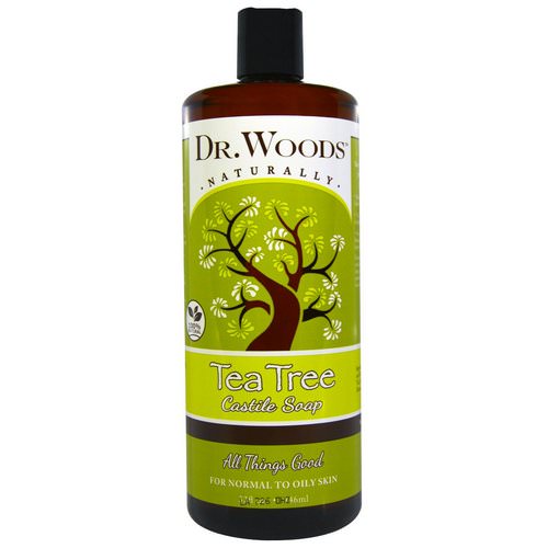 Dr. Woods, Tea Tree Castile Soap, 32 fl oz (946 ml) فوائد