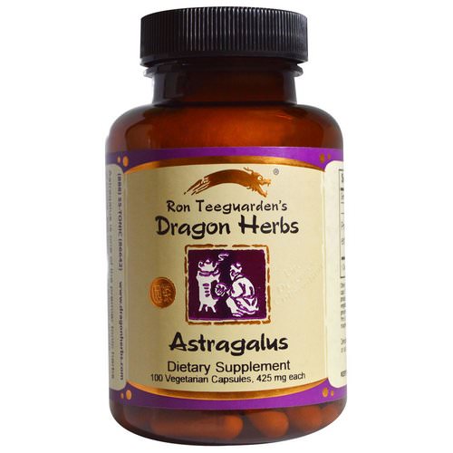 Dragon Herbs, Astragalus, 425 mg, 100 Veggie Caps فوائد