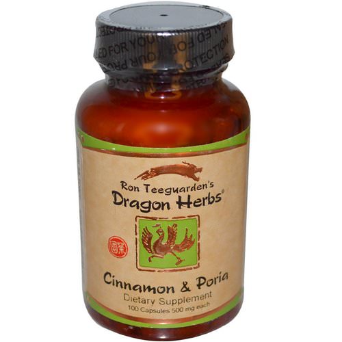 Dragon Herbs, Cinnamon & Poria, 500 mg, 100 Capsules فوائد
