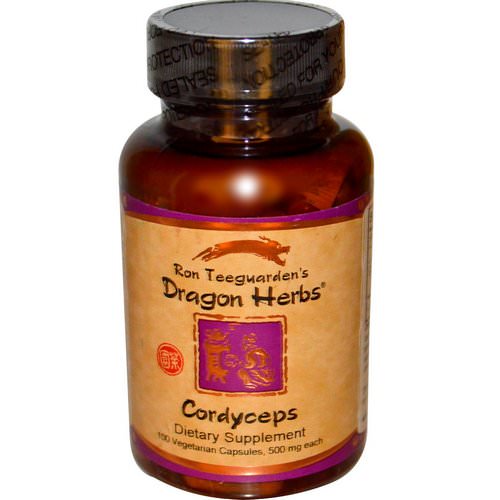 Dragon Herbs, Cordyceps, 500 mg, 100 Vegetarian Capsules فوائد