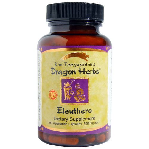 Dragon Herbs, Eleuthero, 500 mg, 100 Veggie Caps فوائد