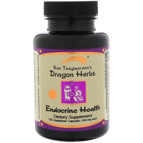 Dragon Herbs, Endocrine Health, 450 mg, 100 Vegetarian Capsules فوائد