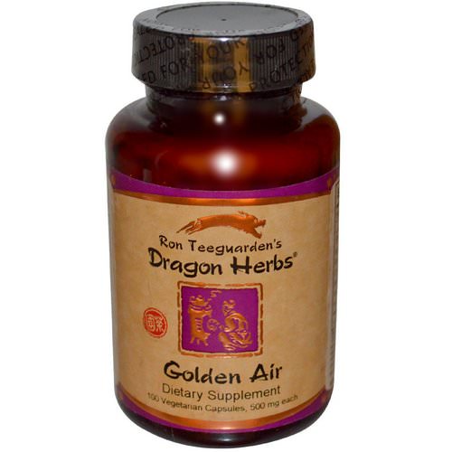 Dragon Herbs, Golden Air, 500 mg, 100 Veggie Caps فوائد