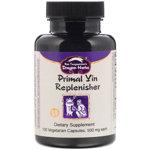 Dragon Herbs, Primal Yin Replenisher, 500 mg, 100 Vegetarian Capsules فوائد