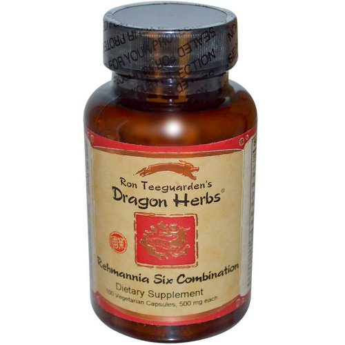 Dragon Herbs, Rehmannia Six Combination, 500 mg, 100 Veggie Caps فوائد