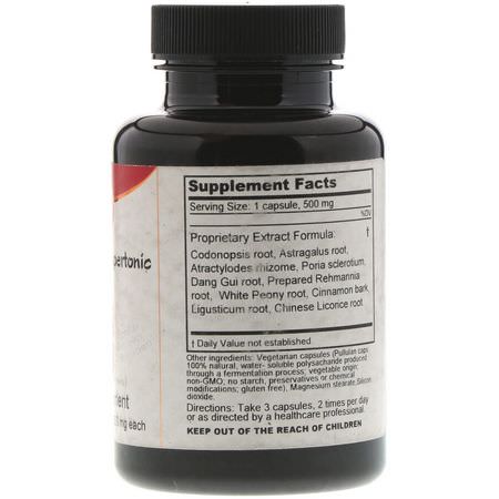 Dragon Herbs, Ten Complete Supertonic, 500 mg, 100 Vegetarian Capsules:عشبي, المعالجة المثلية