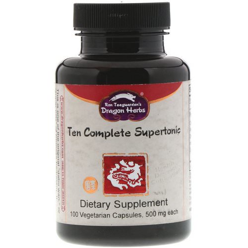 Dragon Herbs, Ten Complete Supertonic, 500 mg, 100 Vegetarian Capsules فوائد