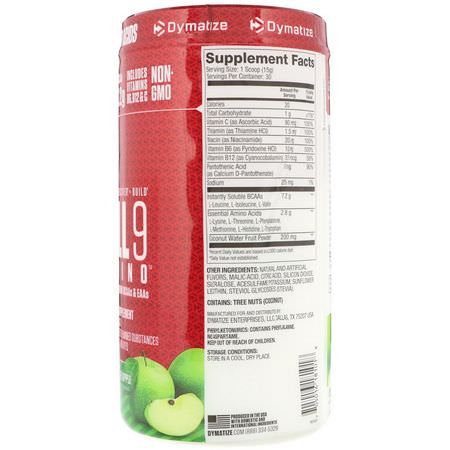 Dymatize Nutrition, All 9 Amino, Jolly Green Apple, 15.87 oz (450 g):الأحماض الأمينية
