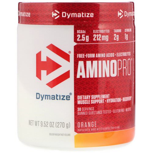 Dymatize Nutrition, AminoPro, Orange, 9.52 oz (270 g) فوائد