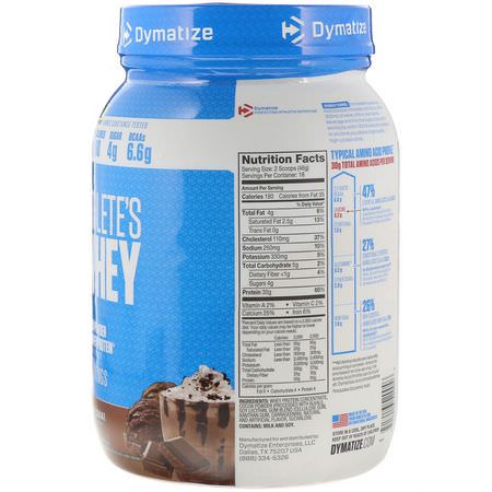 Dymatize Nutrition, Athlete’s Whey, Chocolate Shake, 1.83 lb (828 g):بر,تين مصل اللبن, التغذية الرياضية