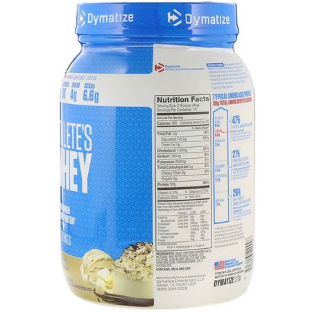 Dymatize Nutrition, Athlete’s Whey, Vanilla Shake, 1.75 lb (792 g):بر,تين مصل اللبن, التغذية الرياضية