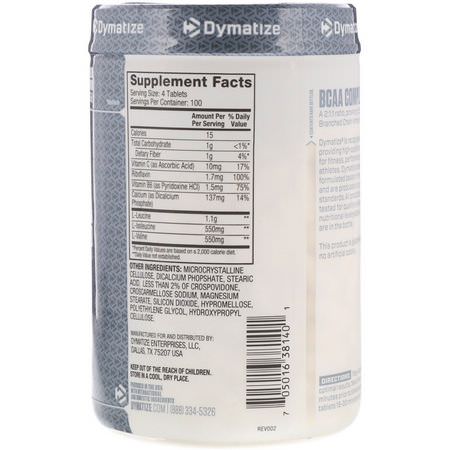 Dymatize Nutrition, BCAA Complex 2200, Branched Chain Amino Acids, 400 Tablets:BCAA,الأحماض الأمينية