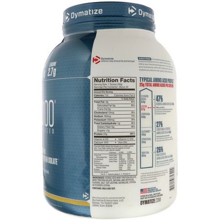 Dymatize Nutrition, ISO 100 Hydrolyzed, 100% Whey Protein Isolate, Birthday Cake, 3 lbs (1.4 kg):بر,تين مصل اللبن, التغذية الرياضية